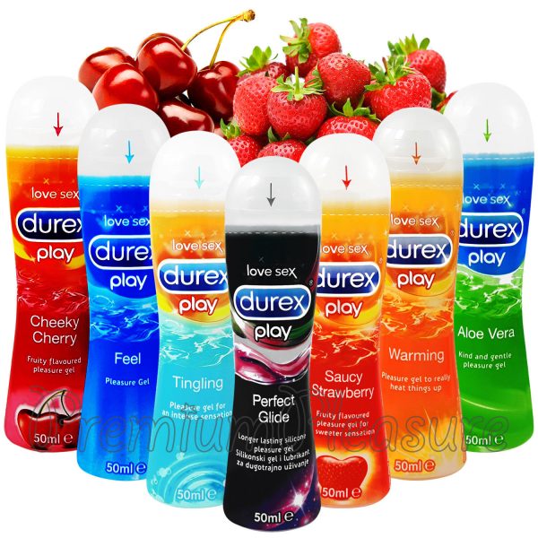 דורקס ג'ל פירות Durex PLAY חומר סיכה - Lube & ג 'ל - מושלם Glide בטעם פירות * חדש